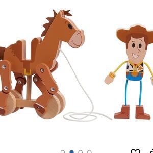Disney Pixar Woody and Bullseye Pull Along toy